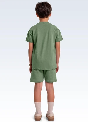 Fakini Kids - Conjunto Camiseta e Bermuda Verde - FAKINI KIDS