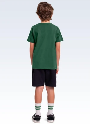Fakini Kids - Conjunto Camiseta e Bermuda Verde - FAKINI KIDS