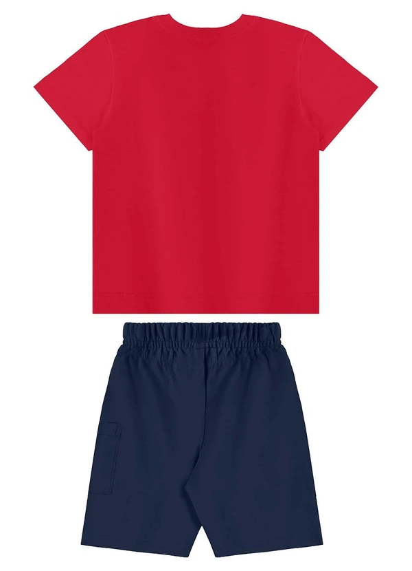 Bee Loop - Conjunto Camiseta e Bermuda Vermelho 3