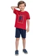 Bee Loop - Conjunto Camiseta e Bermuda Verde - variação: Vermelho