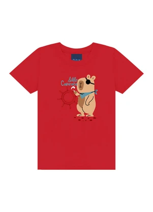 Ddk - Conjunto Camiseta e Bermuda Vermelho - DDK