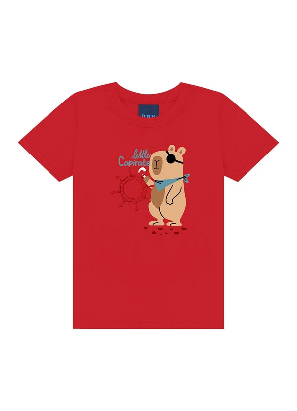 Ddk - Conjunto Camiseta e Bermuda Vermelho