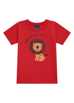 Ddk - Conjunto Camiseta e Bermuda Vermelho - DDK