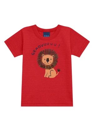 Ddk - Conjunto Camiseta e Bermuda Vermelho - DDK