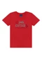 Ddk - Conjunto Camisa Gola Portuguesa e Bermuda Verde - variação: Vermelho