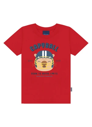 Ddk - Conjunto Camiseta e Bermuda Vermelho - DDK