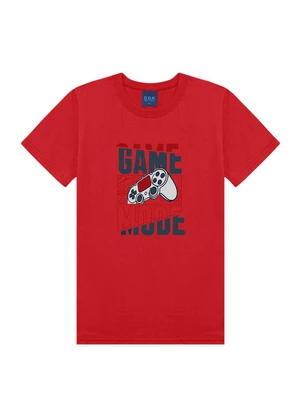 Ddk - Conjunto  Camiseta e Bermuda Vermelho - DDK