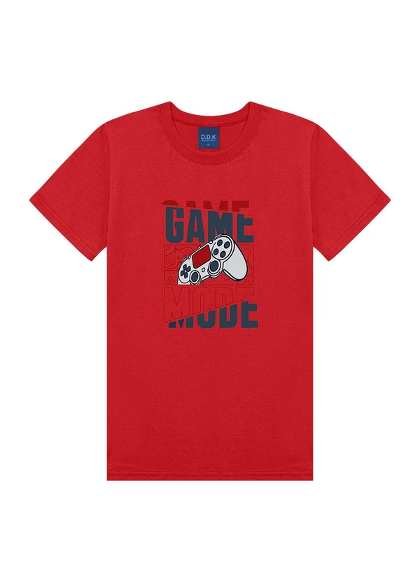 Ddk - Conjunto Camiseta e Bermuda Vermelho