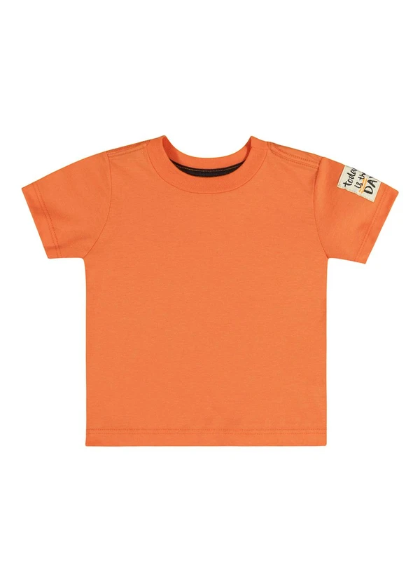 Quimby - Conjunto Camiseta e Jardineira Bebê Laranja 2