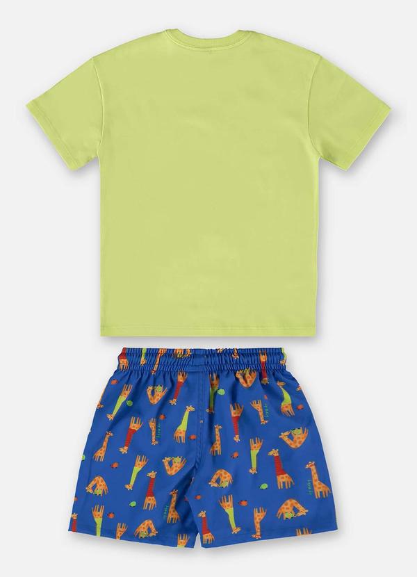 Up Baby - Conjunto Camiseta e Short Menino Verde 3