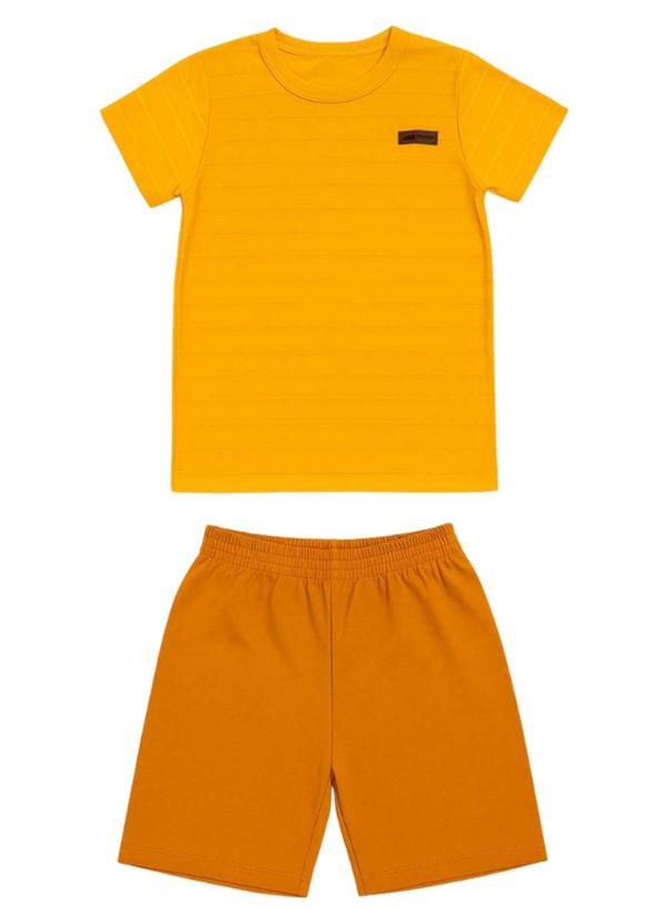 Marlan - Conjunto Camiseta e Shorts Amarelo 1