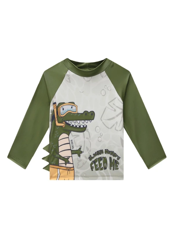 Marlan - Conjunto Camiseta e Sunga Proteção Uv Verde 2