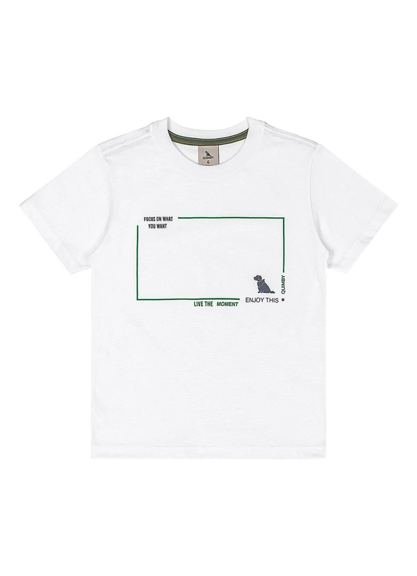 Quimby - Conjunto Camiseta Estampa 3d Bermuda Branco 3