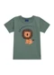 Ddk - Conjunto Camiseta Estampa Leão e Bermuda Verde - variação: Verde