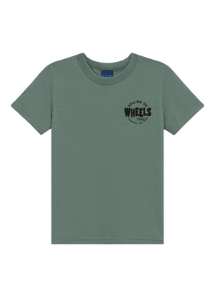 Ddk - Conjunto Camiseta Estampa Wheels e Bermuda Verde - DDK