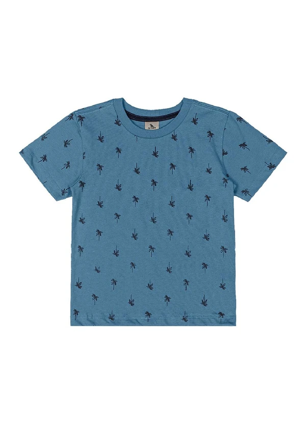 Quimby - Conjunto Camiseta Estampada Bermuda Azul 3