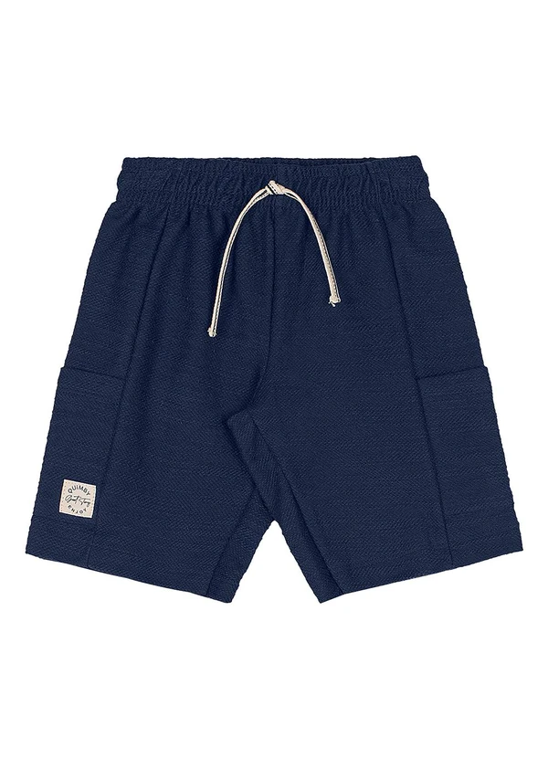 Quimby - Conjunto Camiseta Estampada Bermuda Azul 4