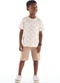 Quimby - Conjunto Camiseta Estampada Bermuda Azul - variação:  