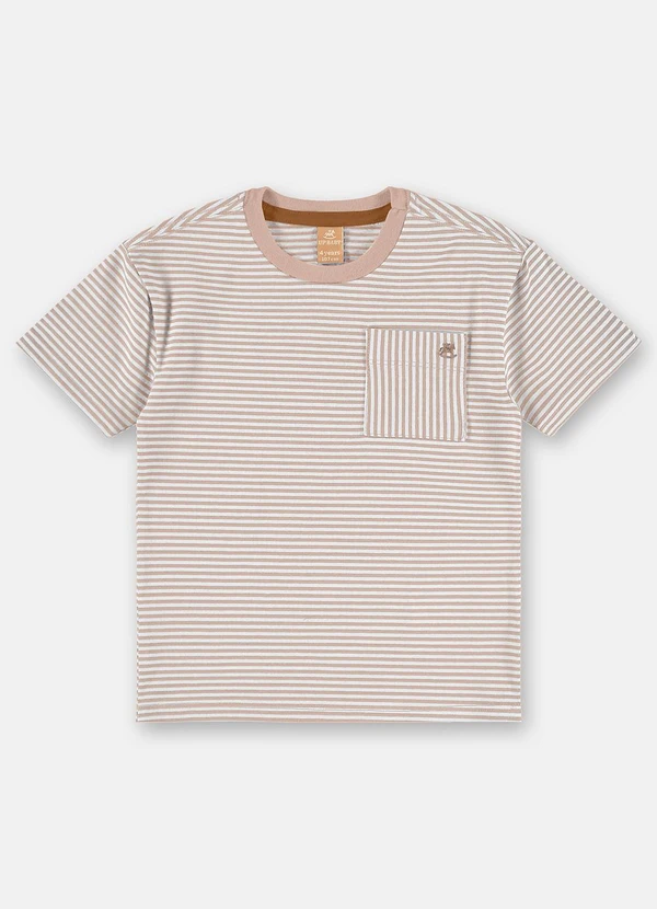 Up Baby - Conjunto Camiseta Estampado Bermuda Marrom 3