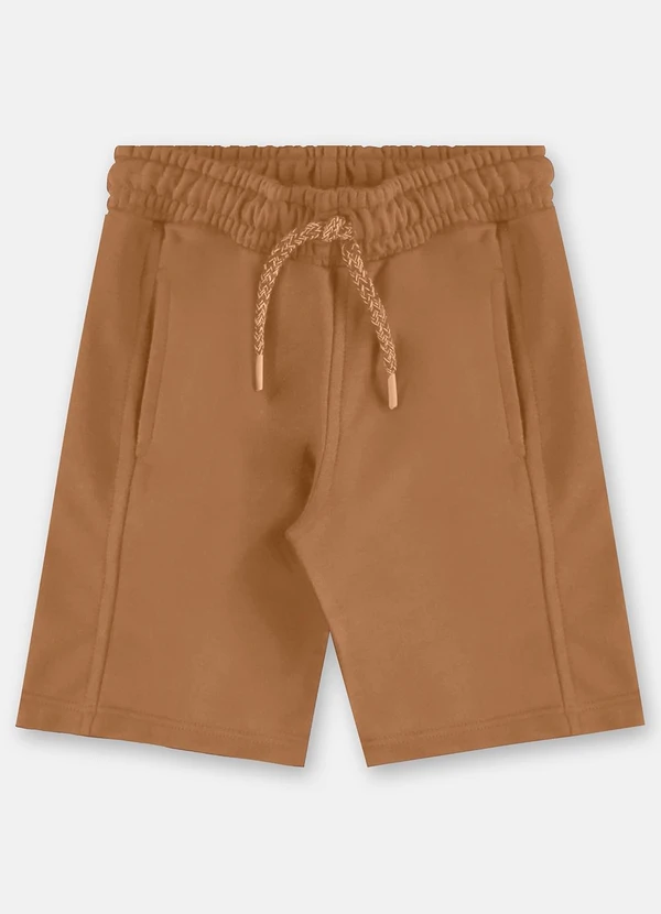 Up Baby - Conjunto Camiseta Estampado Bermuda Marrom 4