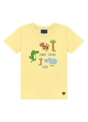 Ddk - Conjunto Camiseta Funny Safari Amarelo - DDK