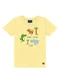Ddk - Conjunto Camiseta e Bermuda Dino Vermelho - variação: Amarelo