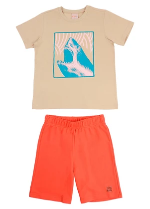 Tink Bink - Conjunto Camiseta Mc e Bermuda Verde - TINK BINK