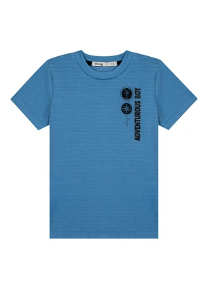 Ioluig - Conjunto Camiseta Piquet Relevo e Bermuda Azul - IOLUIG