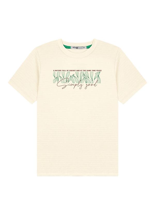 Ioluig - Conjunto Camiseta Piquet Relevo e Bermuda Bege 2