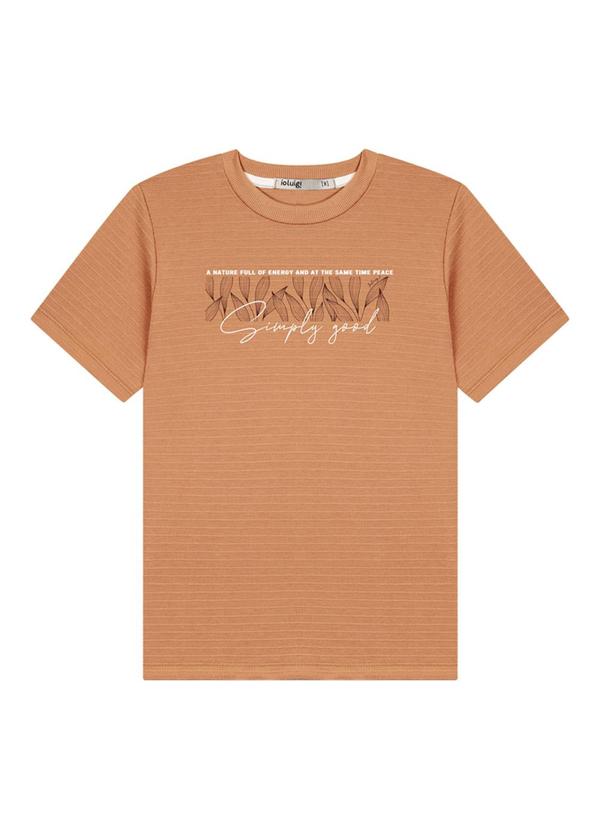 Ioluig - Conjunto Camiseta Piquet Relevo e Bermuda Marrom 3