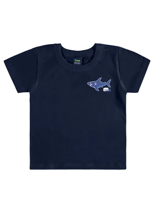 Bee Loop - Conjunto Camiseta Tubarão Bermuda Azul - BEE LOOP
