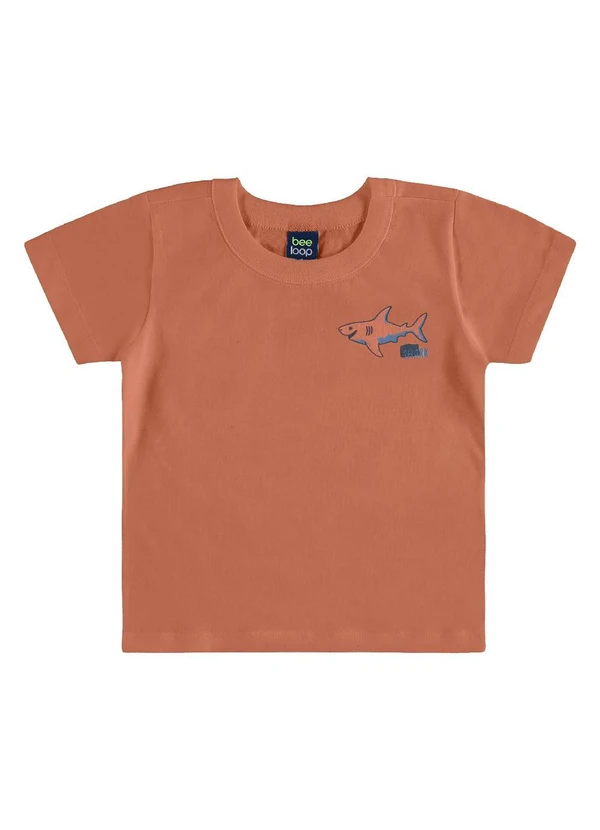 Bee Loop - Conjunto Camiseta Tubarão Bermuda Marrom 3