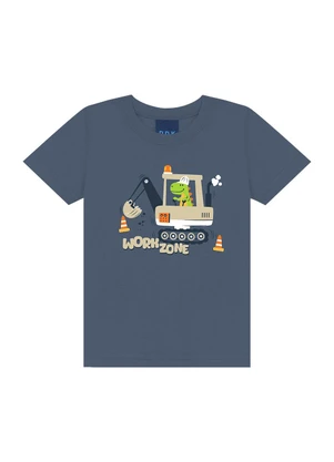 Ddk - Conjunto Camiseta Workzone e Bermuda Malha Azul - DDK