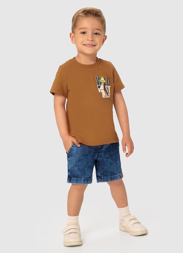 Malwee Kids - Conjunto Caramelo Wild West com Jeans Menino