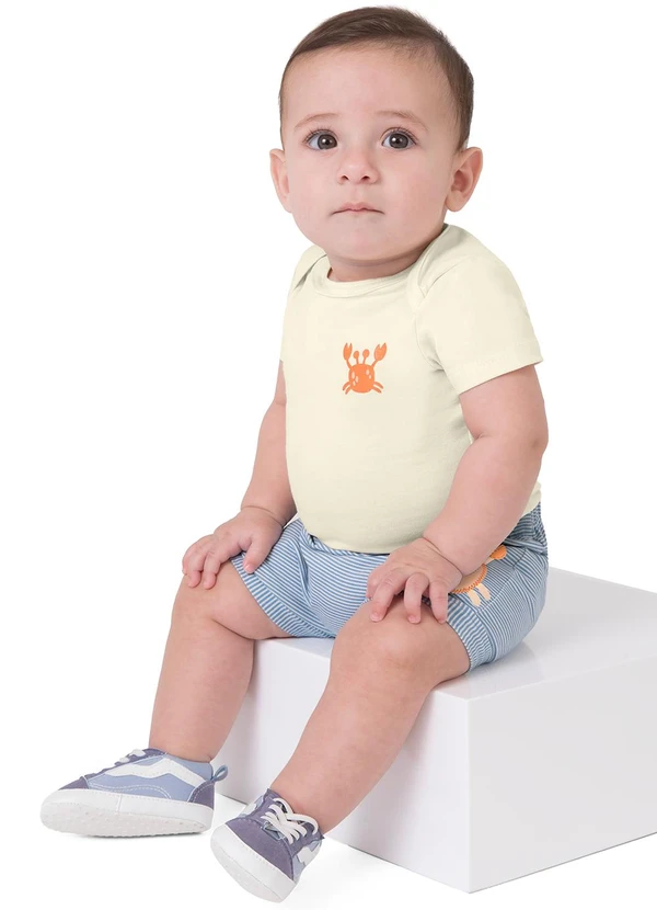 Malwee Kids - Conjunto Caranguejo em Saruel Off White