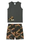 Malwee Kids - Conjunto Carro de Corrida Vrum Off White - variação: Cinza Chumbo