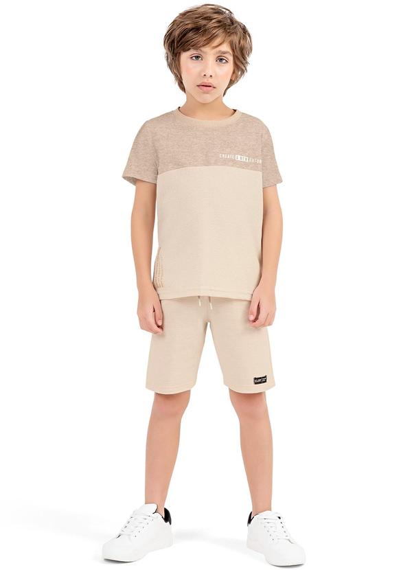 Colorittá - Conjunto  Casual Bicolor Colorittá Marrom