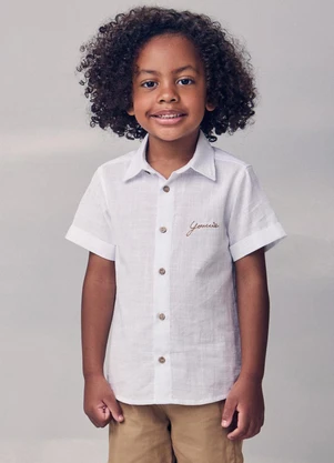 Conjunto Casual com Bordado Youccie (Bege) - YOUCCIE