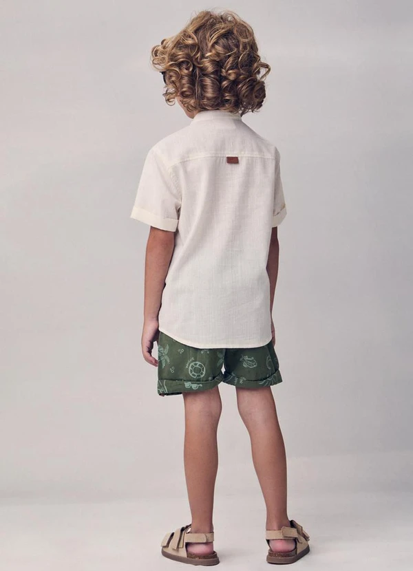 Youccie - Conjunto Casual com Bordado Youccie Bege 4