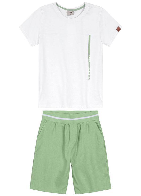 Carinhoso - Conjunto Celebrate com Linho Menino Branco 1