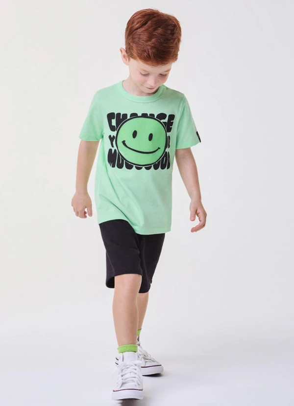 Bimbi - Conjunto "Change Your Mood" com Smile Verde 2