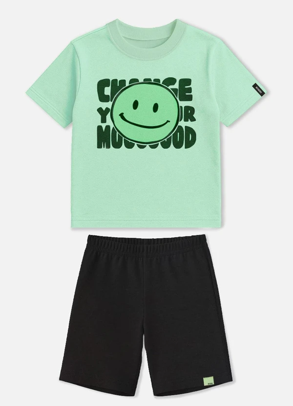Bimbi - Conjunto "Change Your Mood" com Smile Verde 3