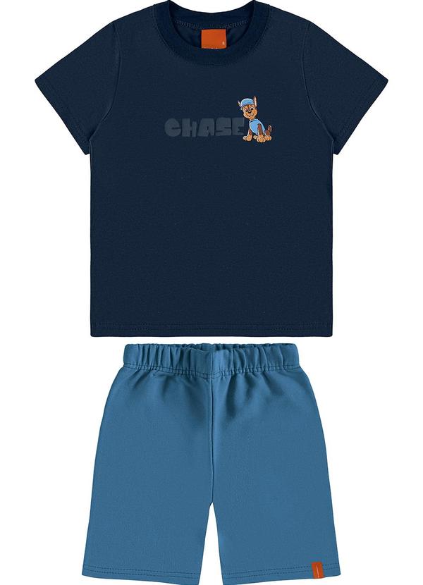 Malwee Kids - Conjunto Chase em Puff Menino Azul Marinho 2