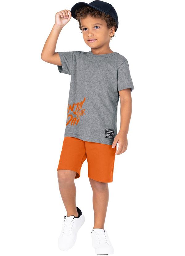 Malwee Kids - Conjunto Cinza Enjoy Your Day Menino