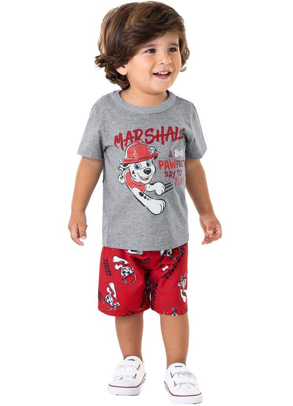 Malwee Kids - Conjunto Cinza Marshall Patrulha Canina® Menino