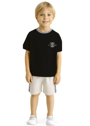 Malwee Kids - Conjunto College League Preto - MALWEE KIDS