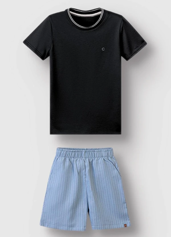 Carinhoso - Conjunto com Algodão Pima Preto