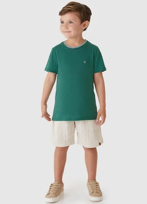 Carinhoso - Conjunto com Algodão Pima Verde  - CARINHOSO