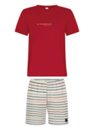 Alakazoo - Conjunto com Bermuda de Moletom e Camiseta Bege - ALAKAZOO