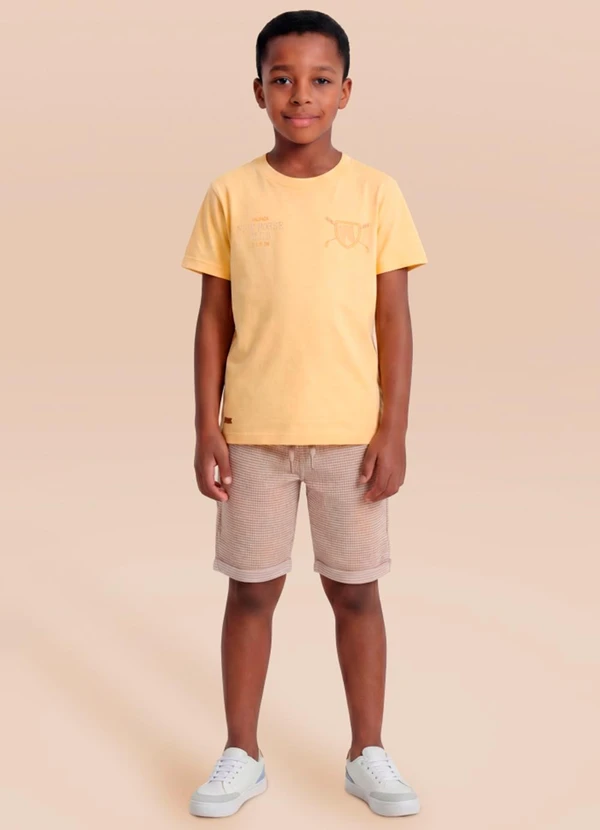 Mundi - Conjunto com Bordado de Cavalo Amarelo